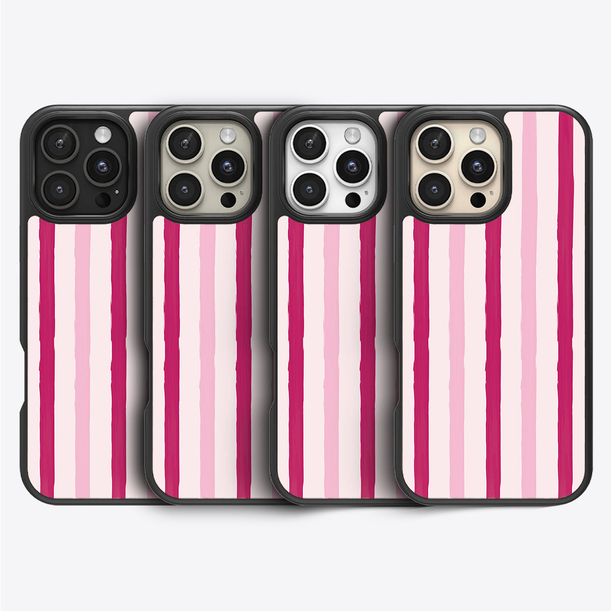Pink Watercolor Stripes - iPhone 16 Pro Case #case type_core (magsafe), #case type_core (non magsafe)