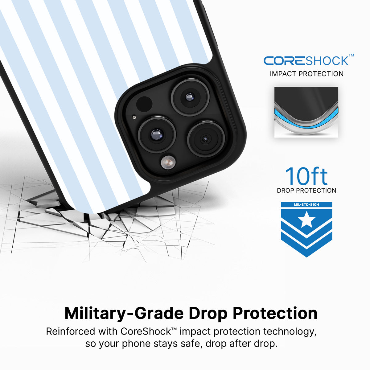 Riviera iPhone 16 Pro case with drop protection