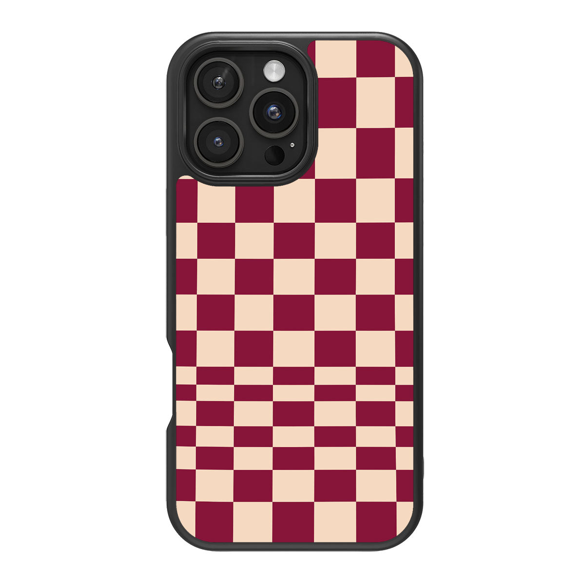 Rouge Board design back view – iPhone 16 Pro case