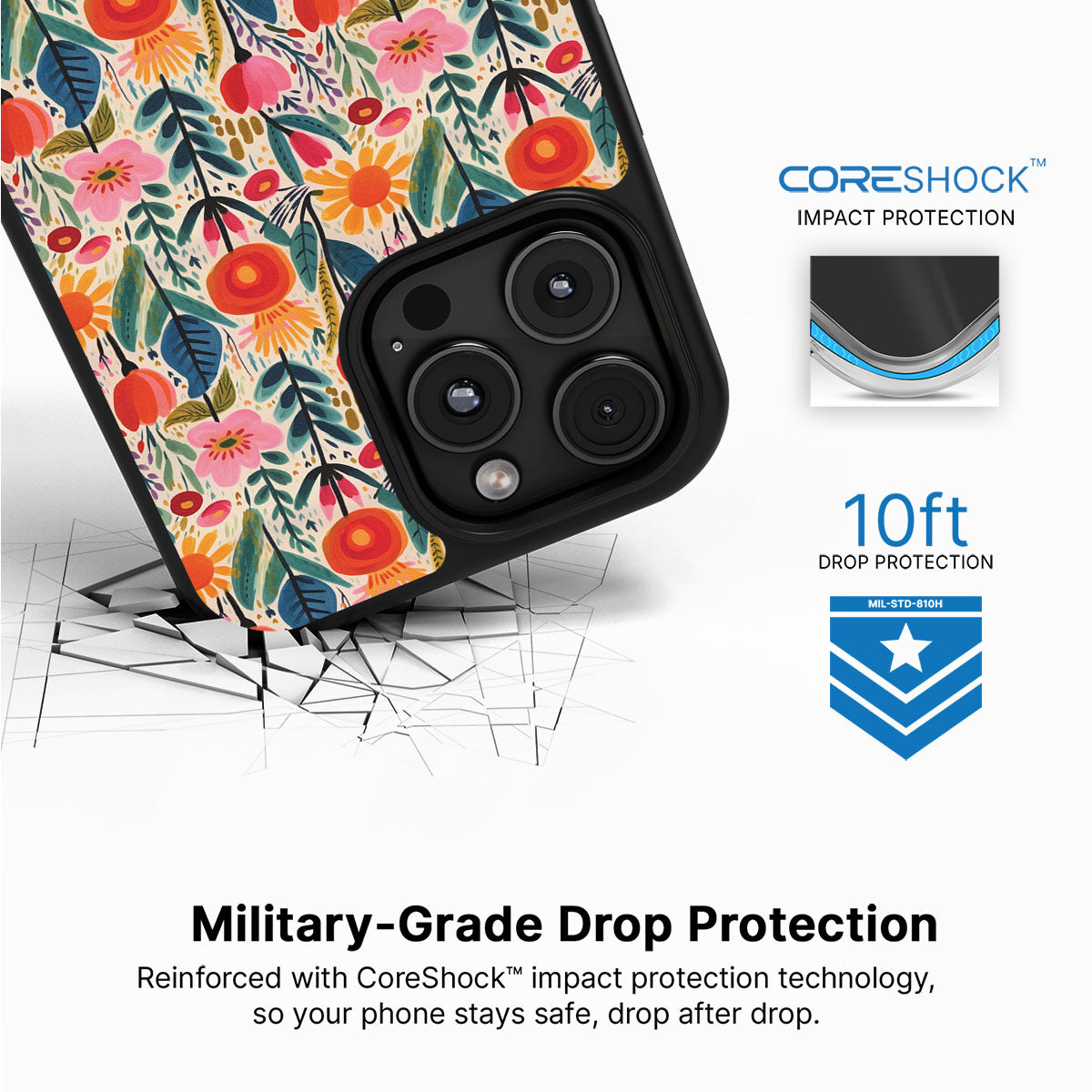 Wild Blossoms - iPhone 16 Pro Case #case type_core (magsafe), #case type_core (non magsafe)