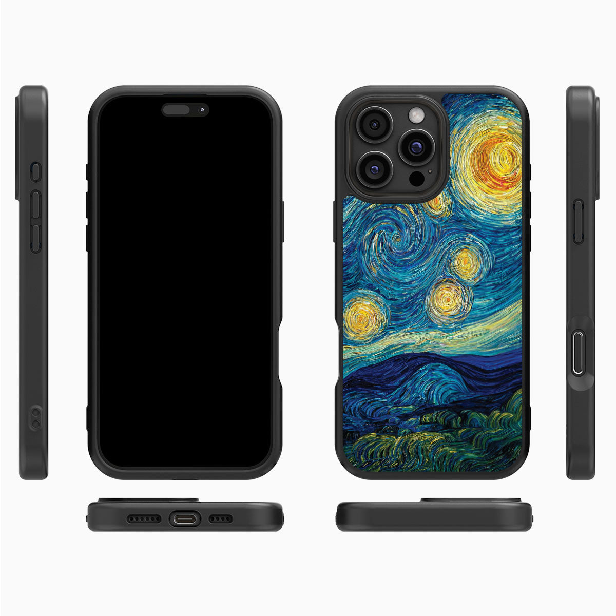 Astral Waves iPhone 16 Pro Max case cover – multi-angle view