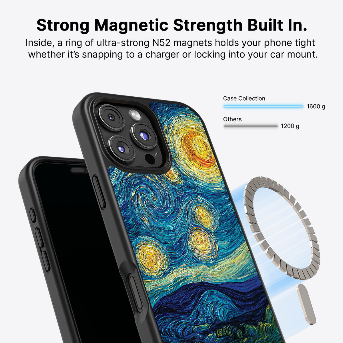 iPhone 16 Pro Max MagSafe case – Astral Waves design