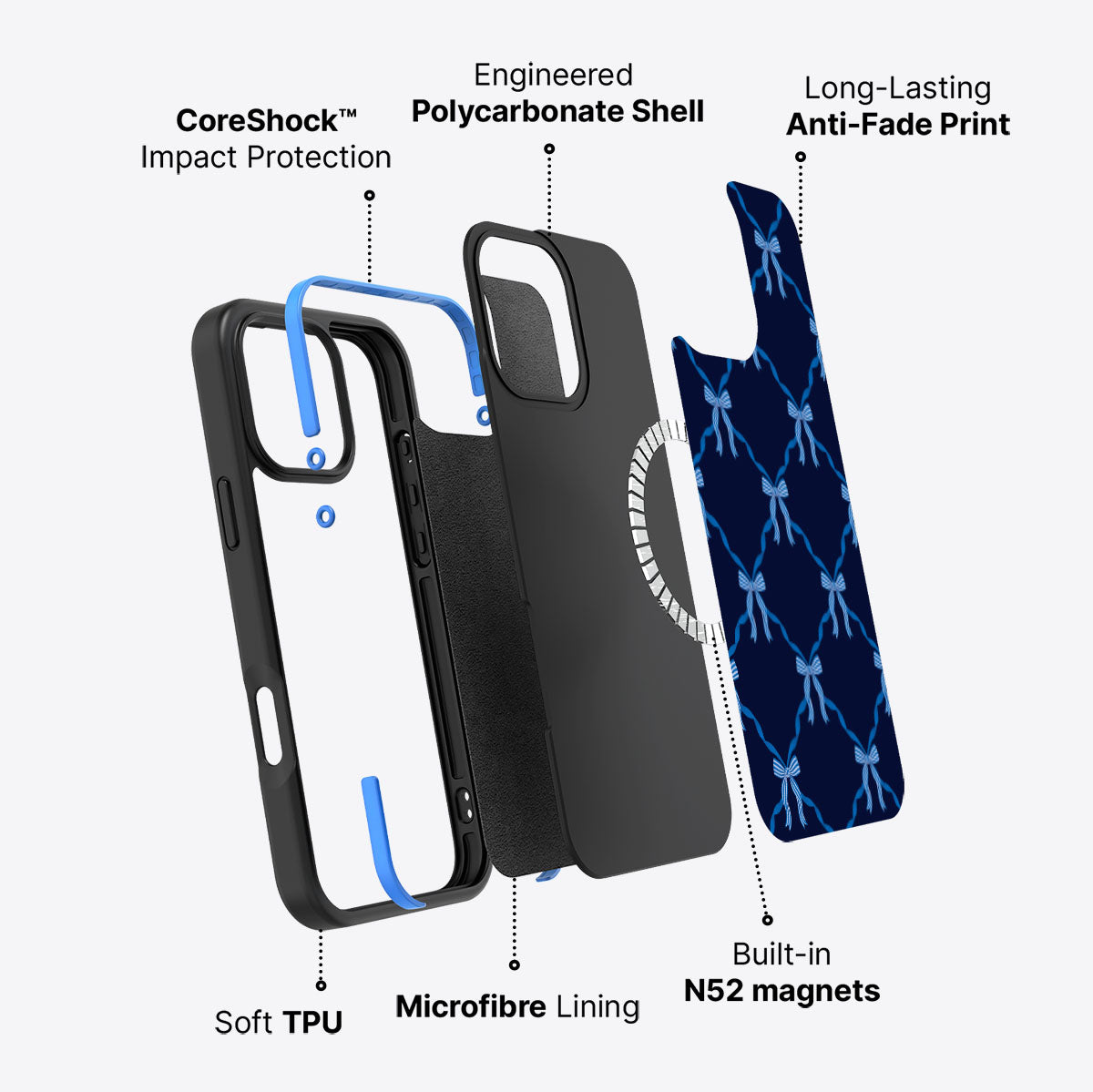 Azure Elegance - iPhone 16 Pro Max Case