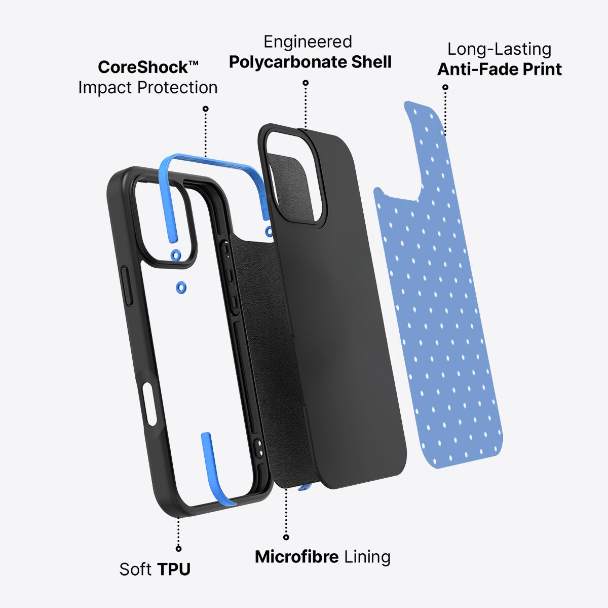 Azurelle - iPhone 16 Pro Max Case #case type_core (non magsafe)