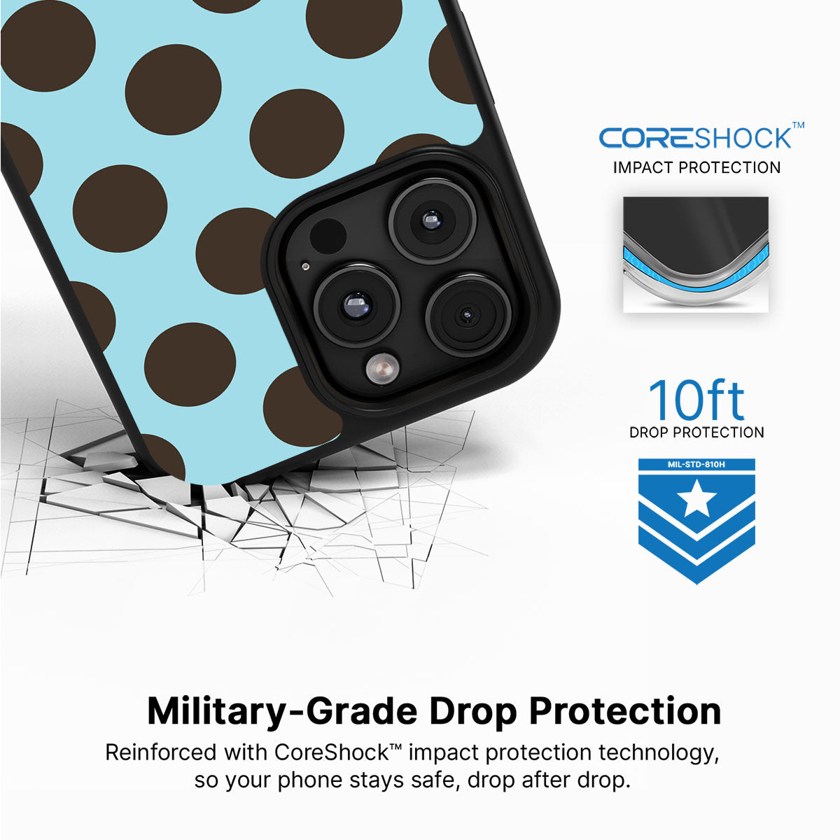 Blue Mocha - iPhone 16 Pro Max Case #case type_core (magsafe), #case type_core (non magsafe)