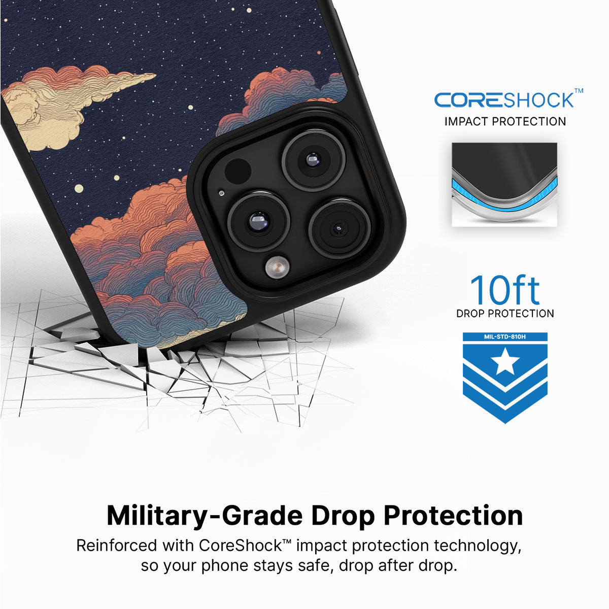 Blushed Moon - iPhone 16 Pro Max Case #case type_core (magsafe), #case type_core (non magsafe)