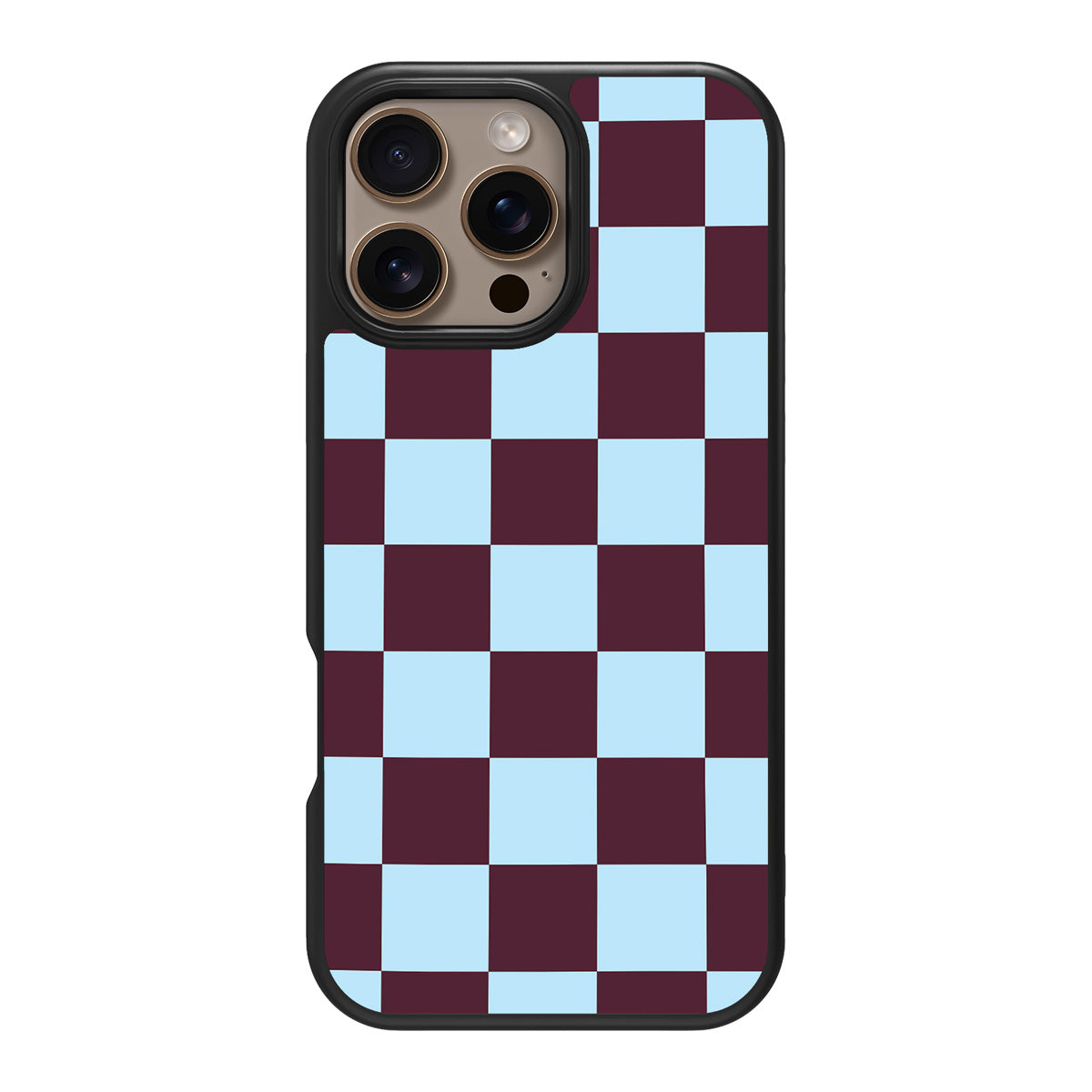 Cabernet Tile design back view – iPhone 16 Pro Max case