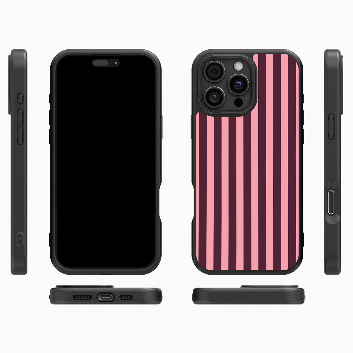 Candy Column iPhone 16 Pro Max case cover – multi-angle view