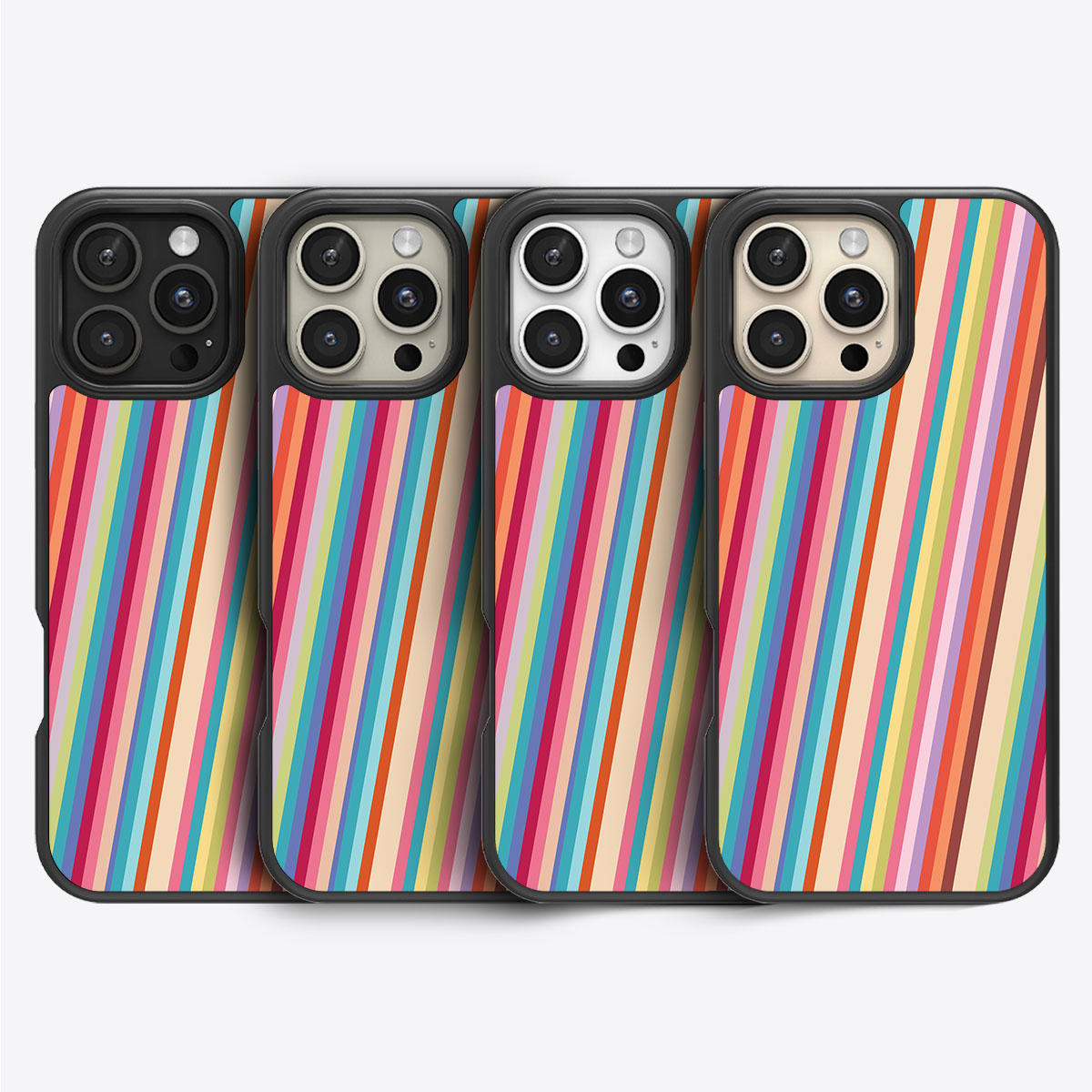 Candy Stripe - iPhone 16 Pro Max Case #case type_core (magsafe), #case type_core (non magsafe)