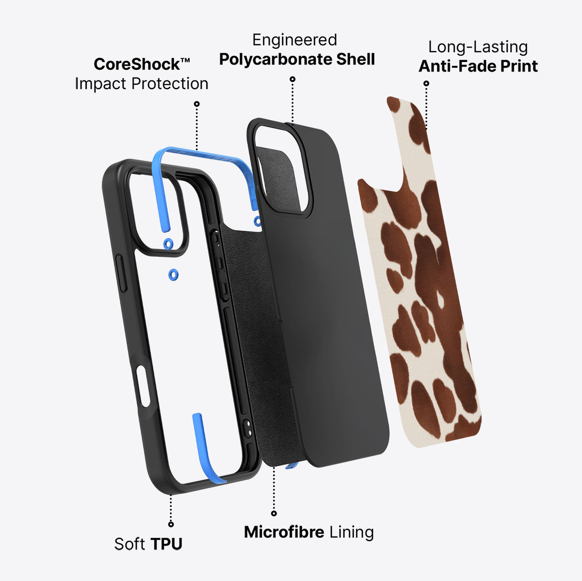 Cocoa Cow - iPhone 16 Pro Max Case #case type_core (non magsafe)