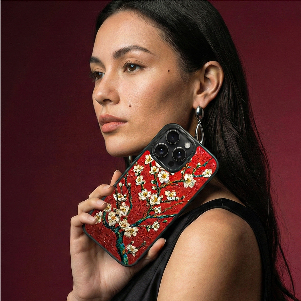 Crimson Blossom - iPhone 16 Pro Max Case