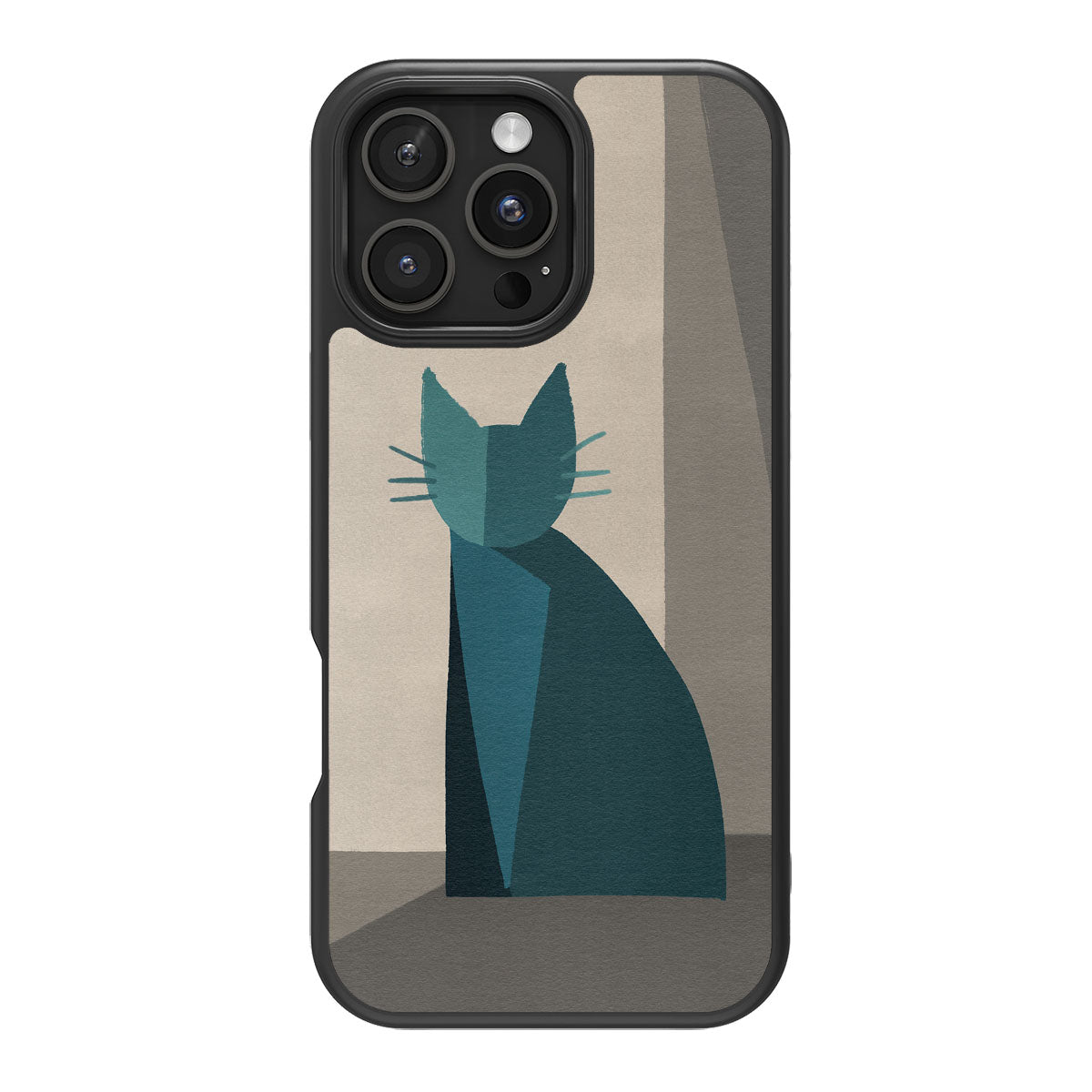 Cubist Feline - iPhone 16 Pro Max Case #case type_core (magsafe), #case type_core (non magsafe)