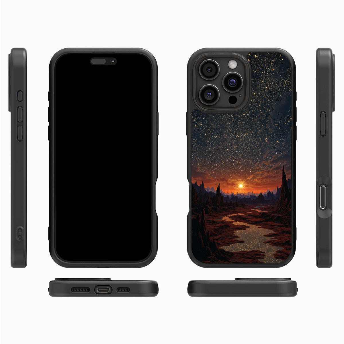 Orange Sunset Designer iPhone 16 Pro Max Case – Desert Dusk | MagSafe