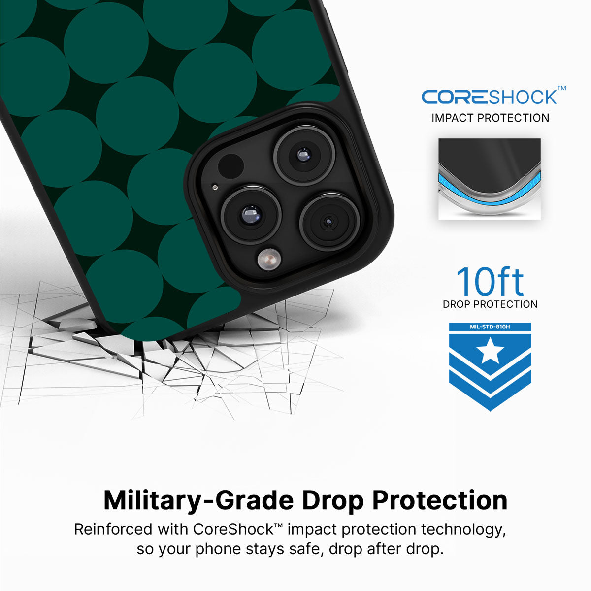 Emerald Bed - iPhone 16 Pro Max Case #case type_core (magsafe), #case type_core (non magsafe)