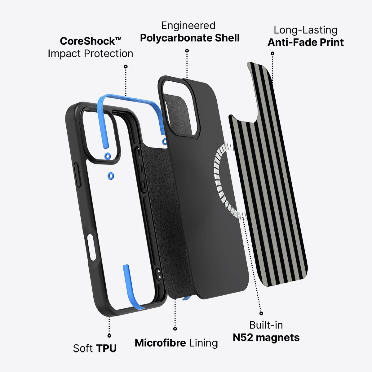 Gray Zone - iPhone 16 Pro Max Case #case type_core (magsafe)