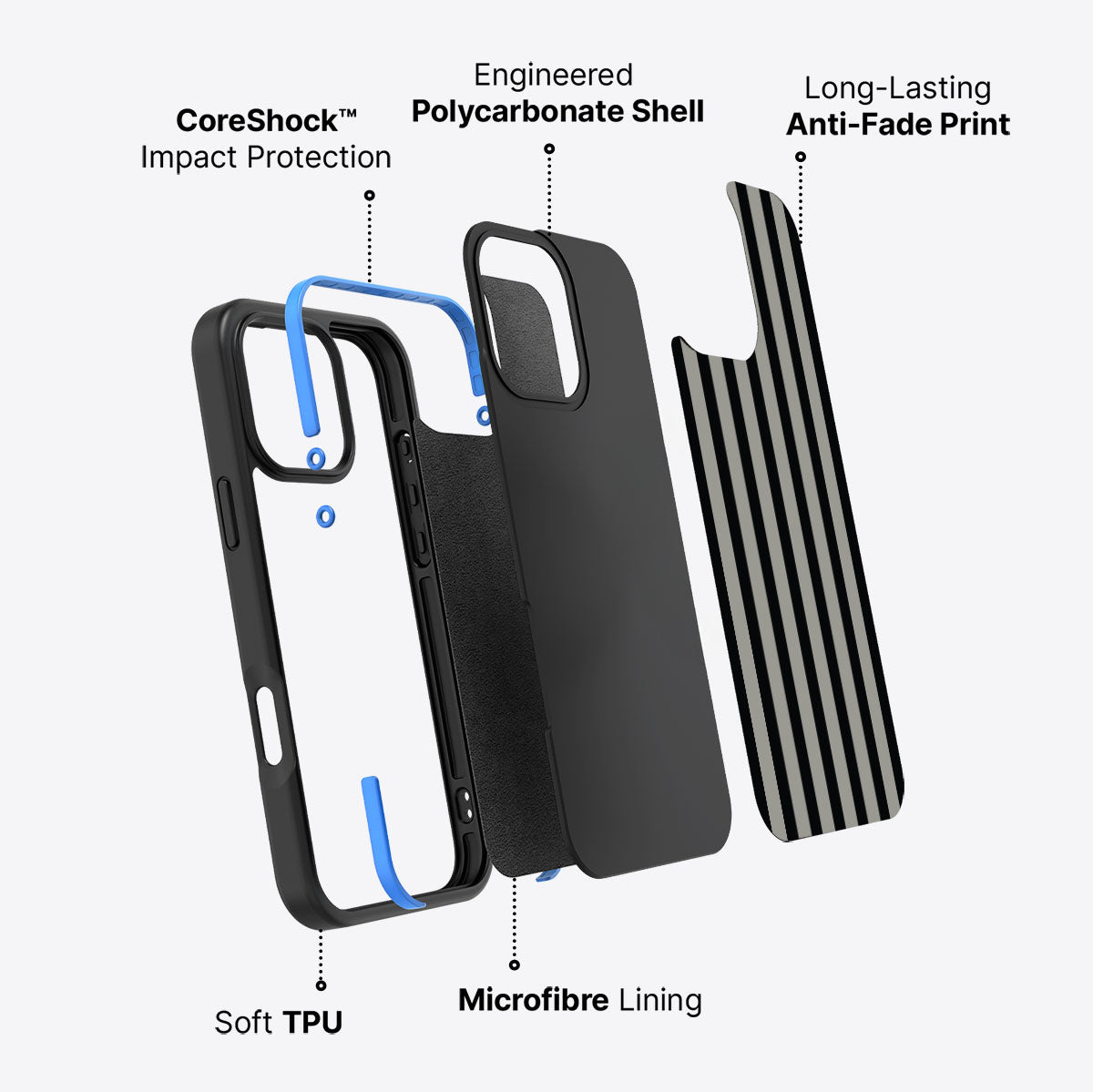 Gray Zone - iPhone 16 Pro Max Case #case type_core (non magsafe)