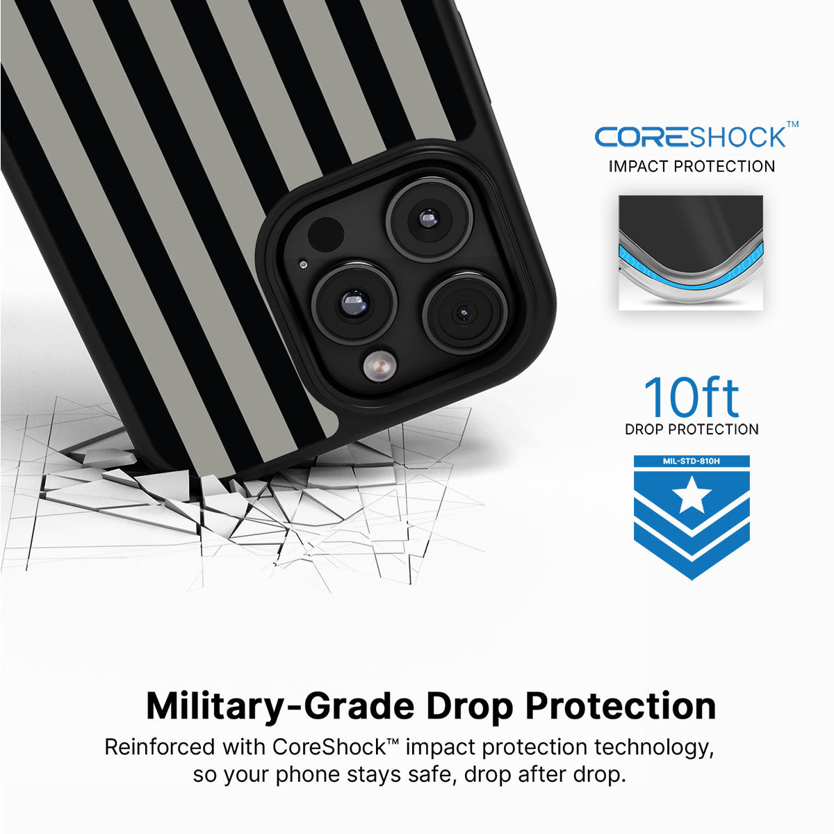 Gray Zone - iPhone 16 Pro Max Case #case type_core (magsafe), #case type_core (non magsafe)