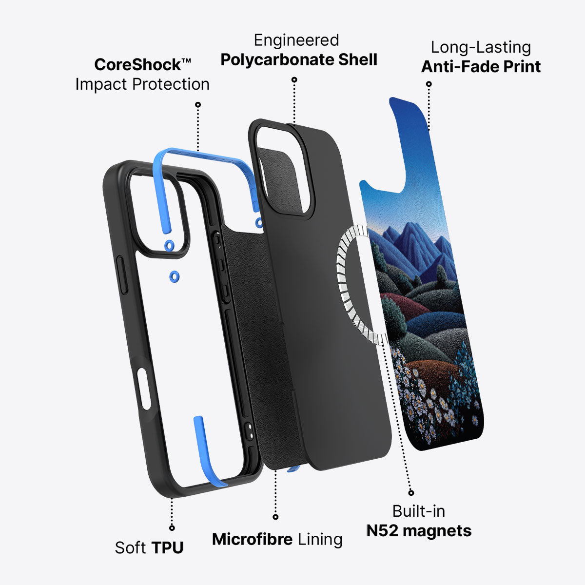 iPhone 16 Pro Max Case with MagSafe – Indigo Hills