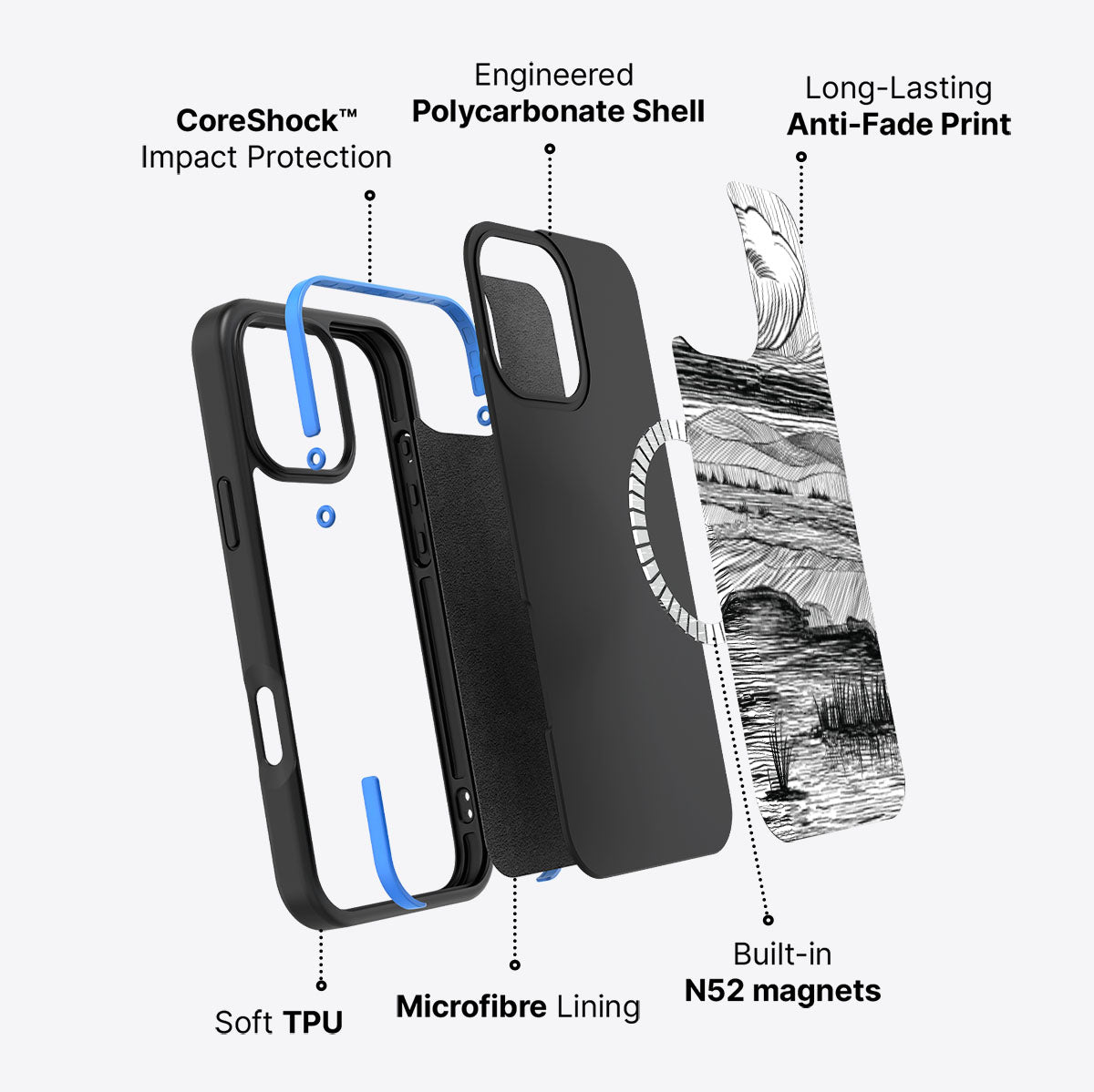 Linear Landscape - iPhone 17 Pro Max Case