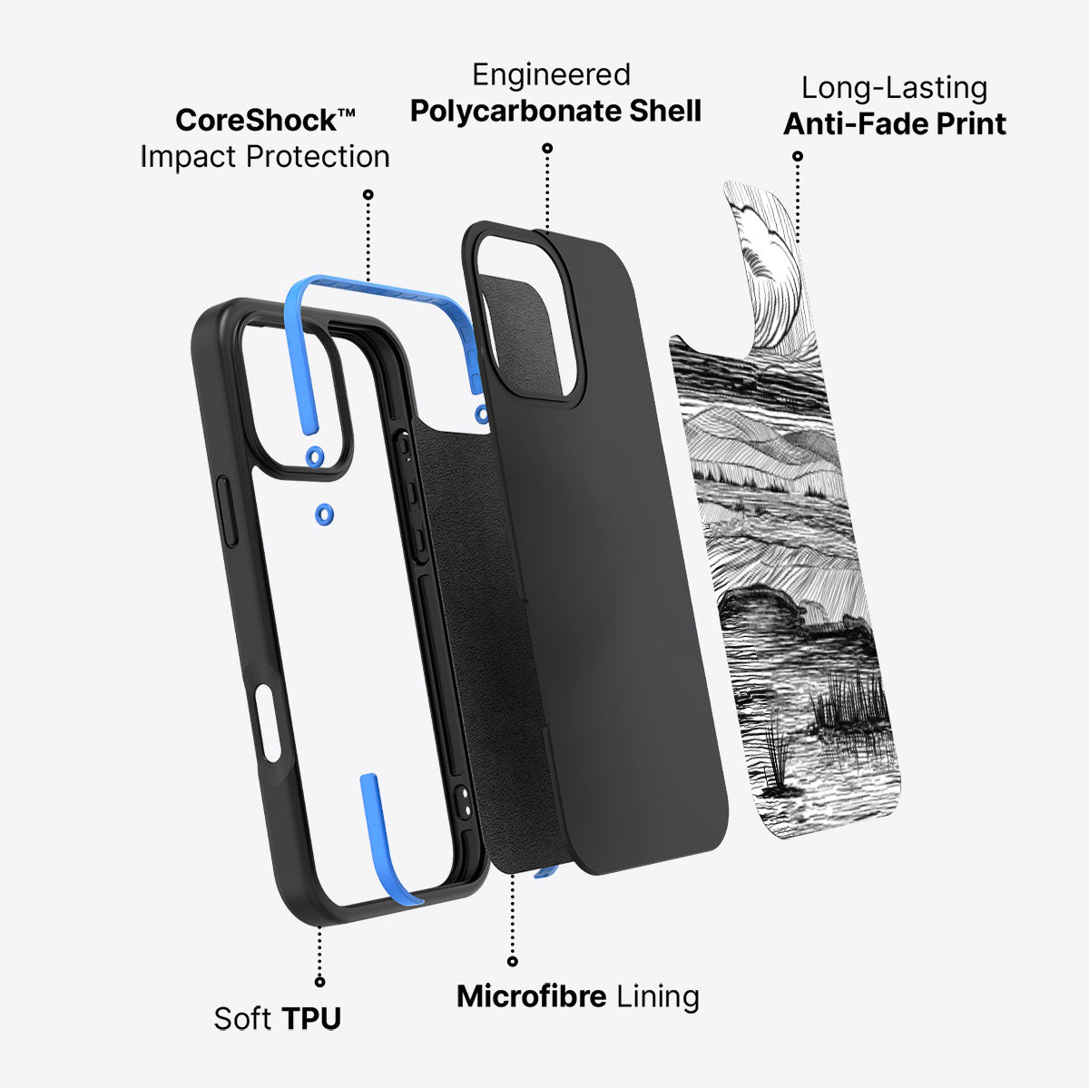 Linear Landscape - iPhone 17 Pro Max Case