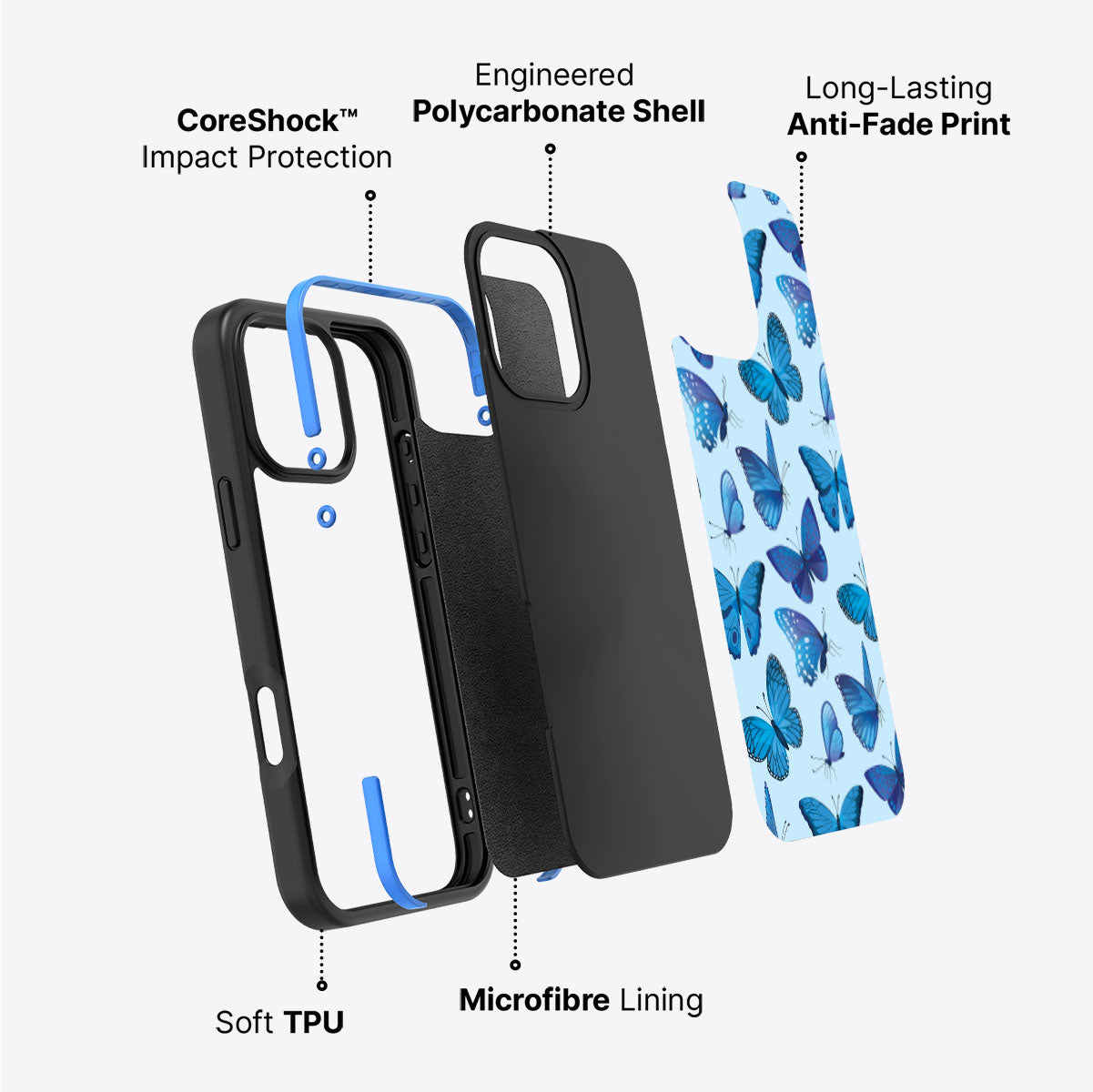 Magic Butterflies - iPhone 17 Pro Case