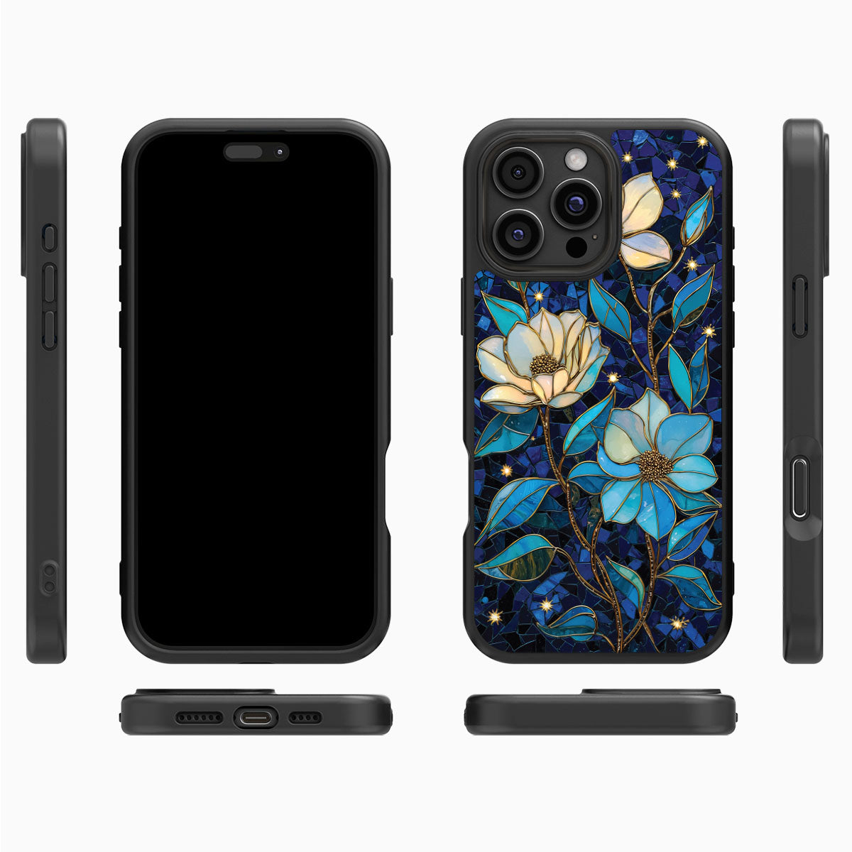 iPhone 16 Pro Max Case with MagSafe – Midnight Magnolia