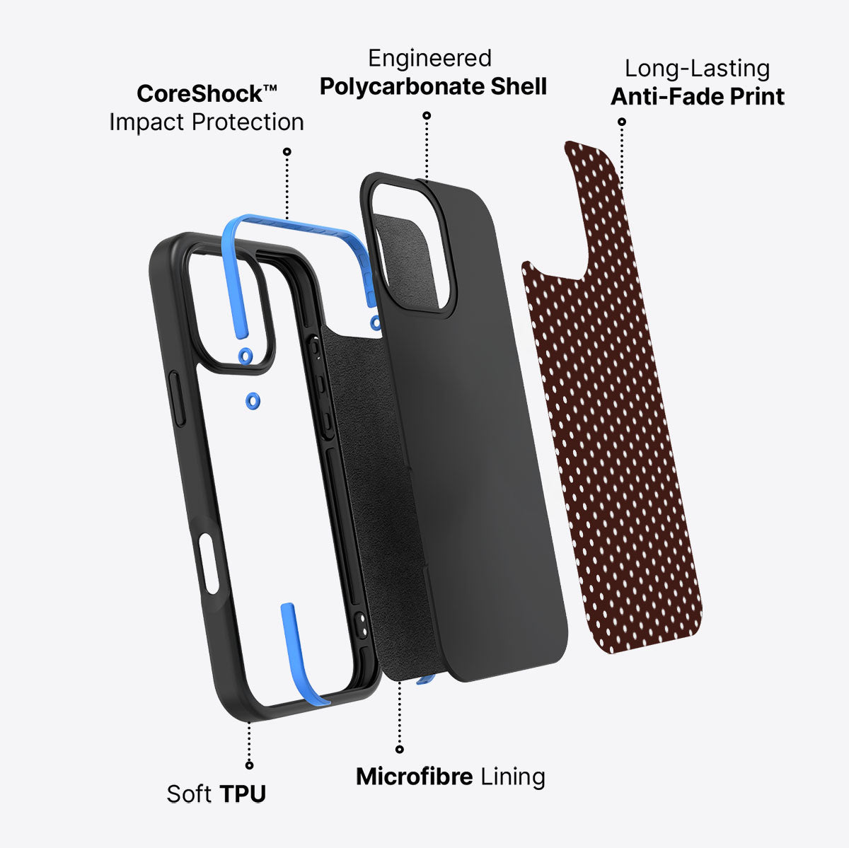 Milk Chocolate - iPhone 16 Pro Max Case #case type_core (non magsafe)