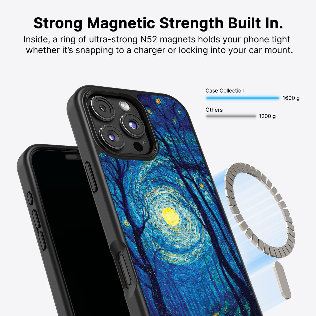iPhone 16 Pro Max Case with MagSafe – Moonlit Forest