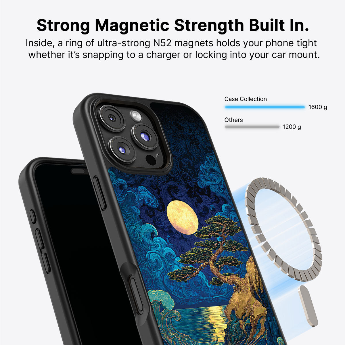 iPhone 16 Pro Max MagSafe case – Moonlit Tide design