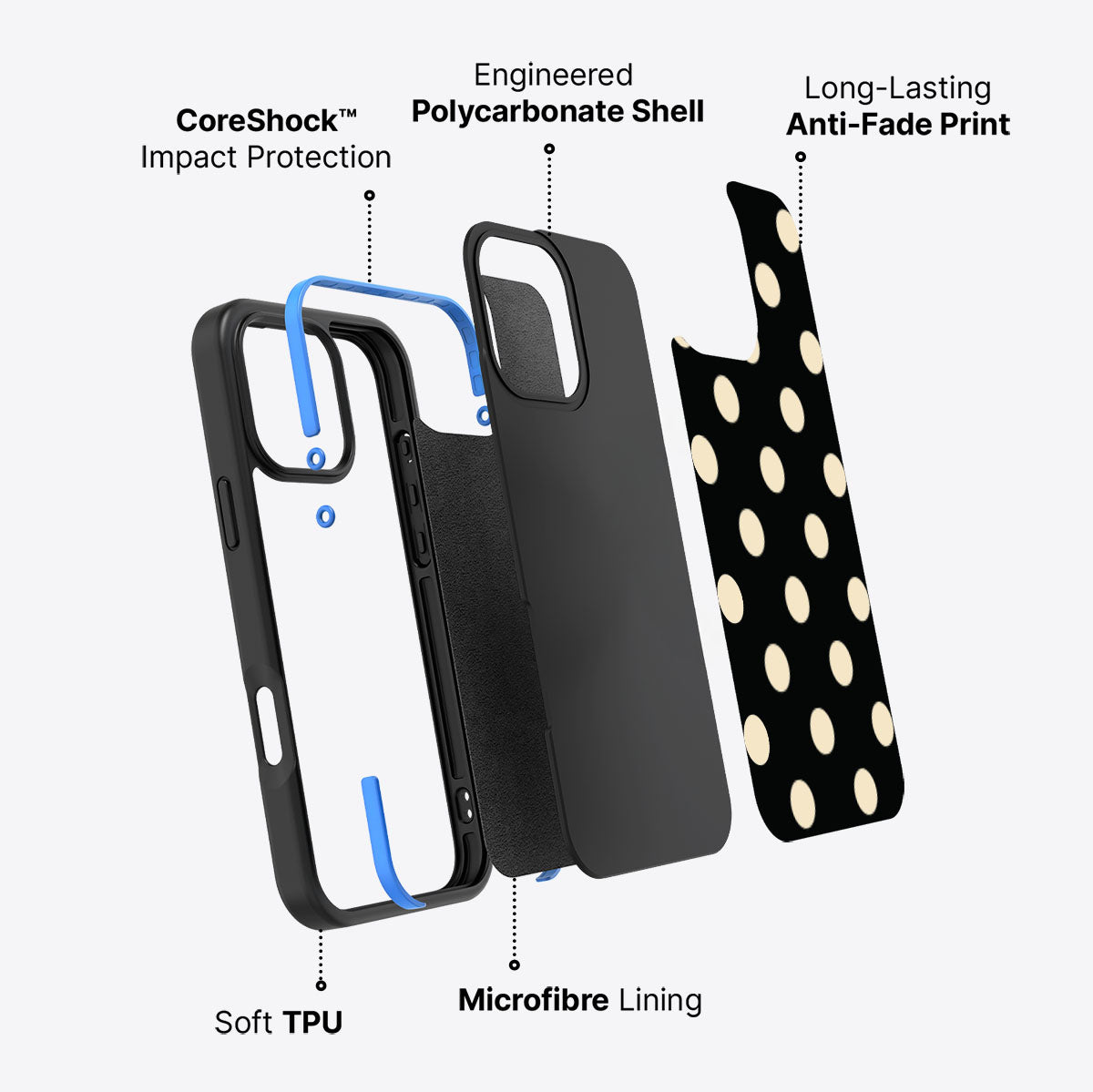 Noir Cream - iPhone 16 Pro Max Case #case type_core (non magsafe)