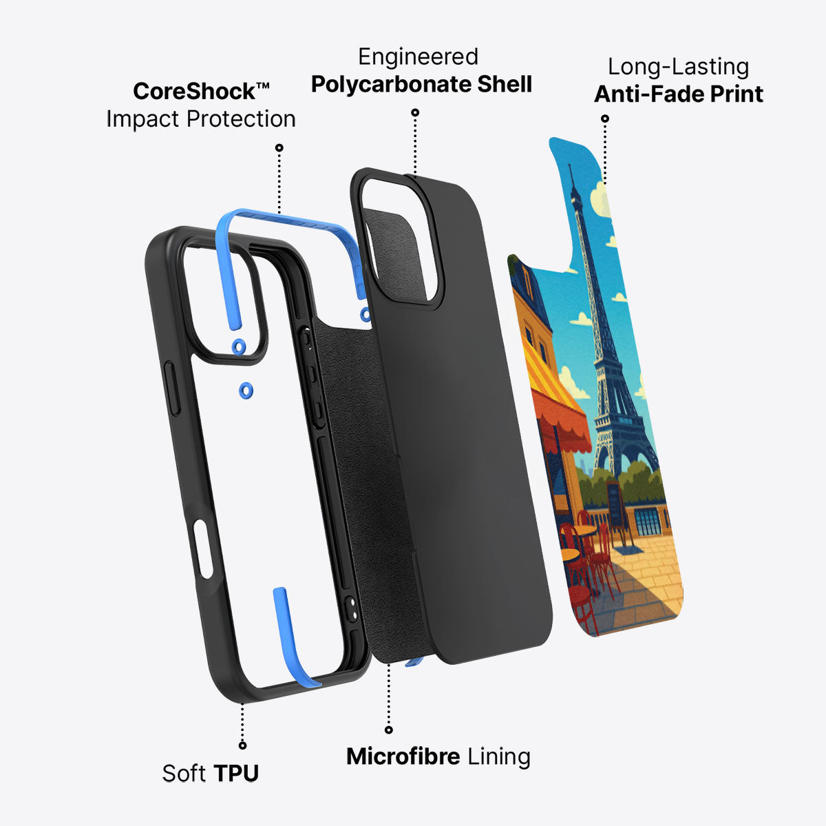 Paris - iPhone 16 Pro Max Case #case type_core (non magsafe)