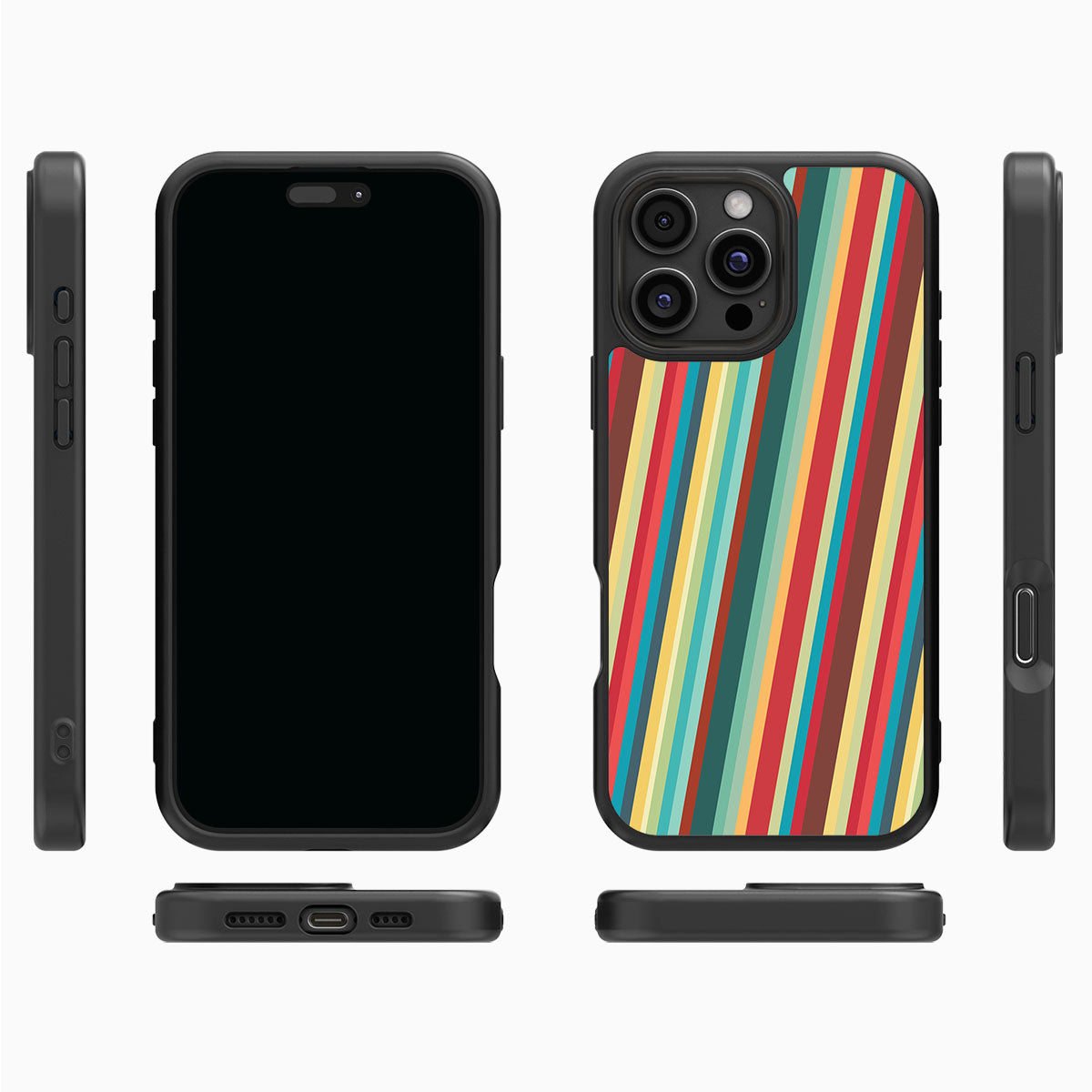 Retro Stripes - iPhone 16 Pro Max Case