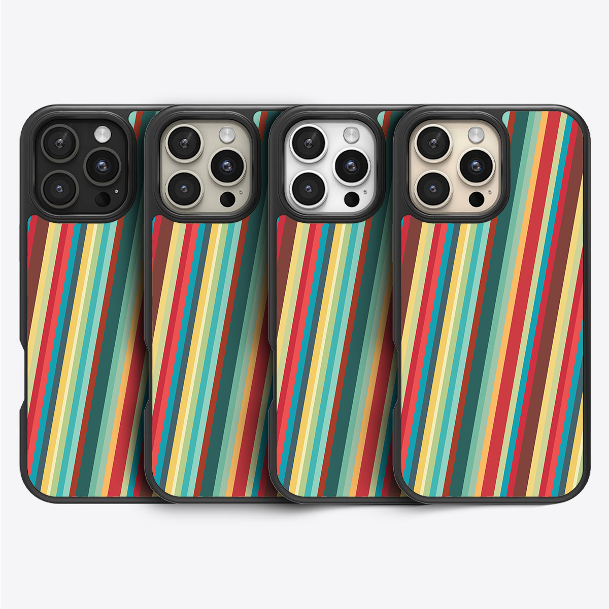 Retro Stripes - iPhone 16 Pro Max Case