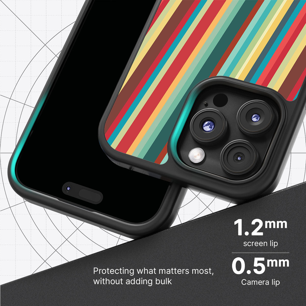 Retro Stripes - iPhone 17 Pro Max Case