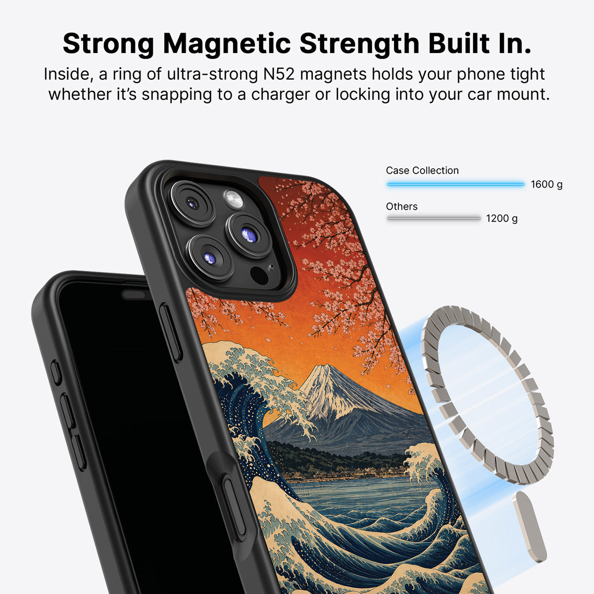 iPhone 16 Pro Max MagSafe case – Sakura Coast design