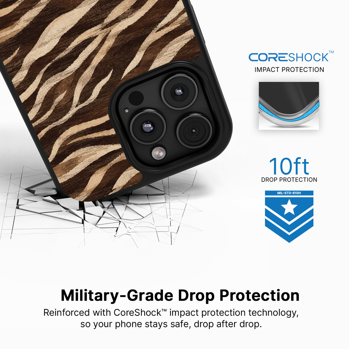 Savanna Silk iPhone 16 Pro Max case with drop protection