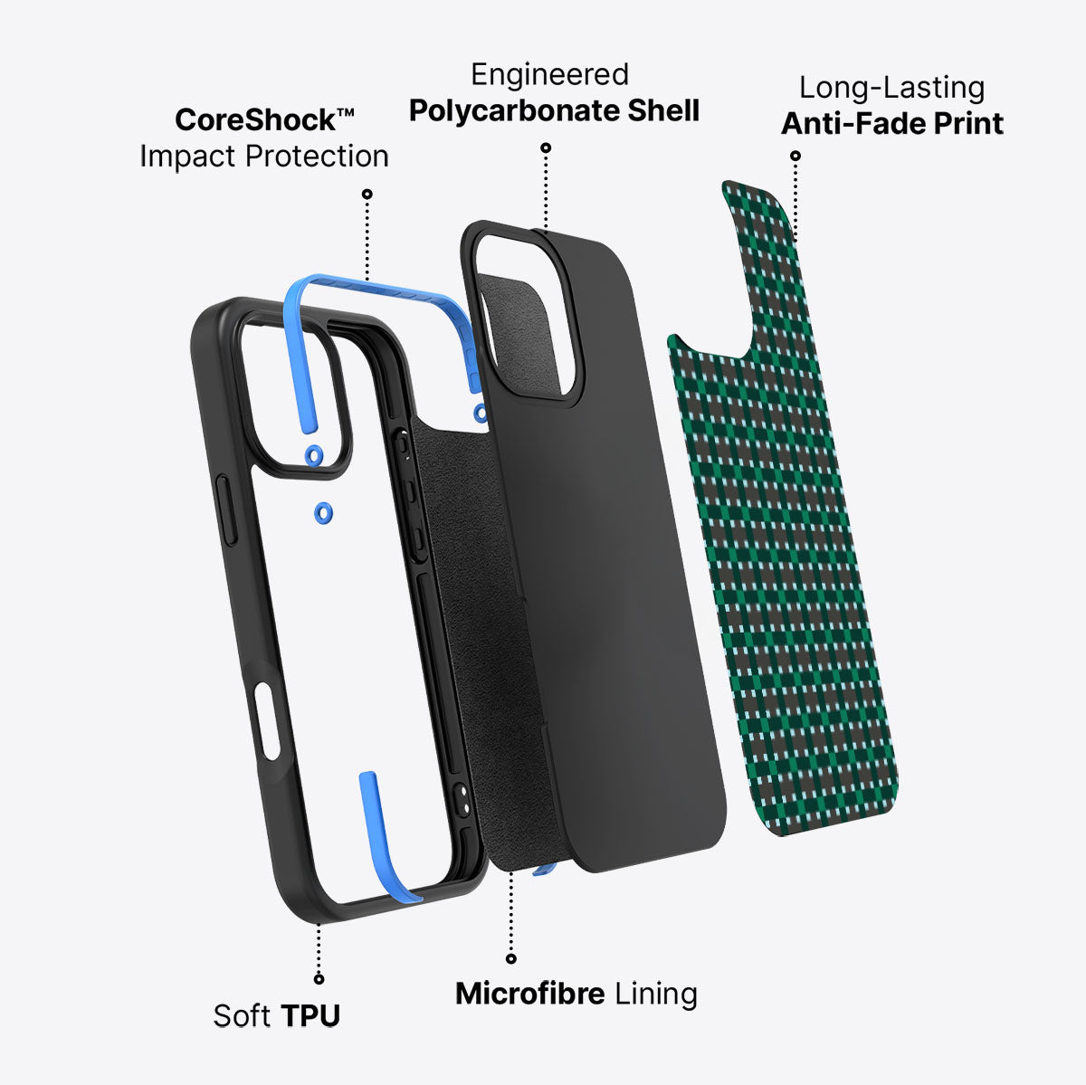 Sea of Emeralds - iPhone 16 Pro Max Case #case type_core (non magsafe)