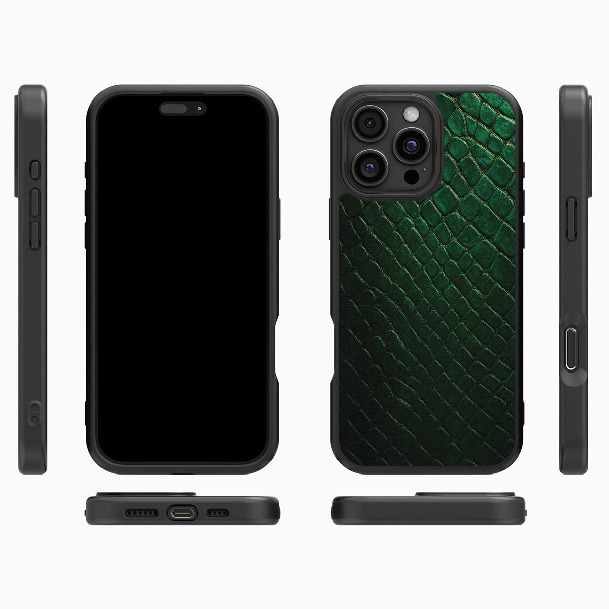 Green Designer iPhone 16 Pro Max Case – Slytherin Senses | MagSafe