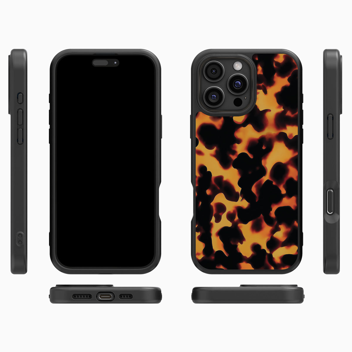 Animal Print Designer iPhone 16 Pro Max Case – Tortoise Shell | MagSafe