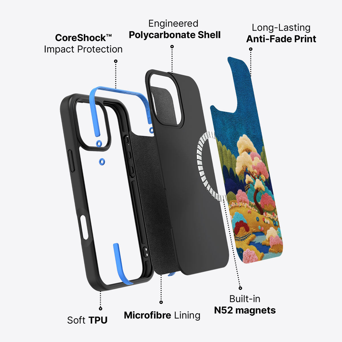 iPhone 16 Pro Max Case with MagSafe – Zen Garden