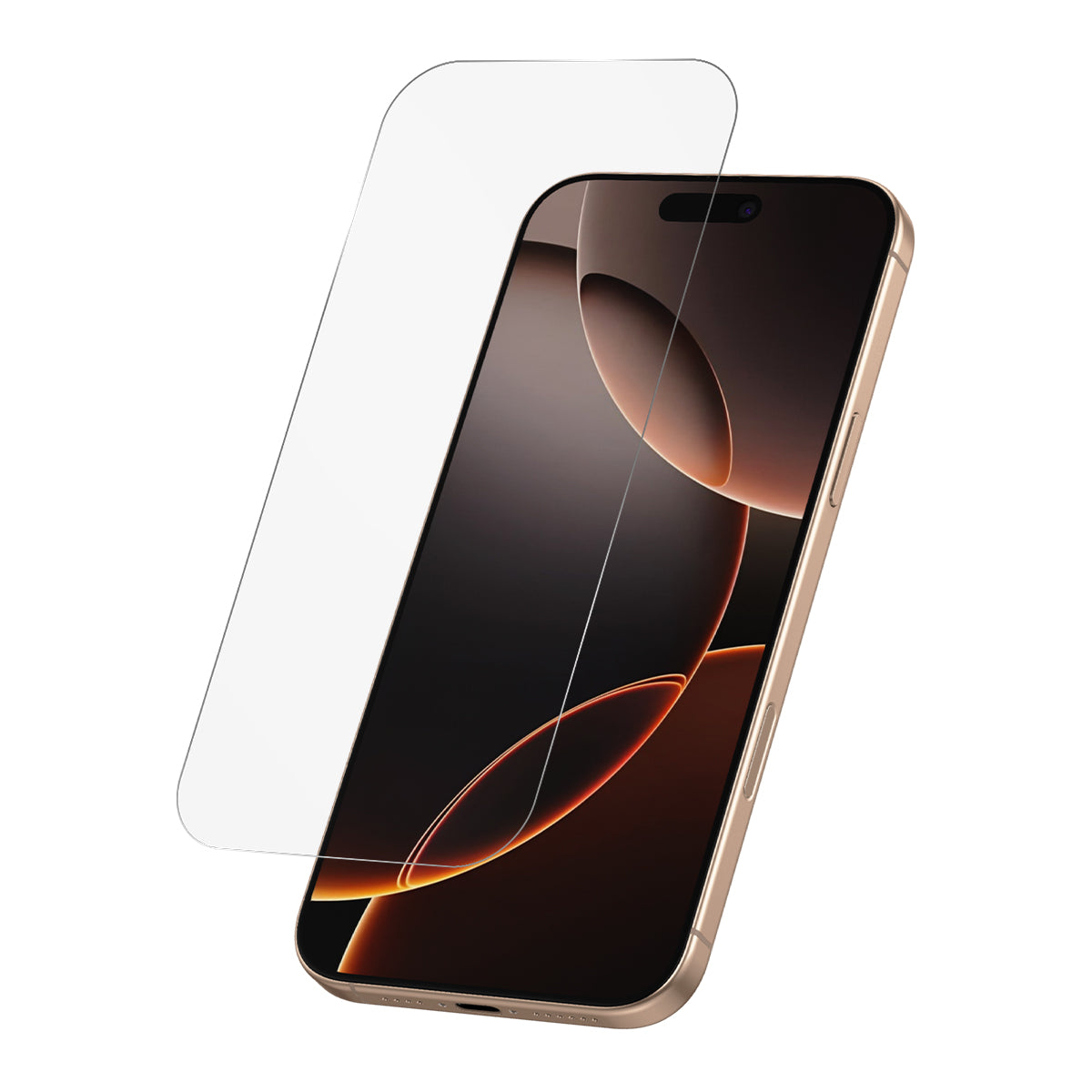 iPhone 16 Pro Max screen protector – clear strengthened glass with 2.5D curved edges, pack of 2