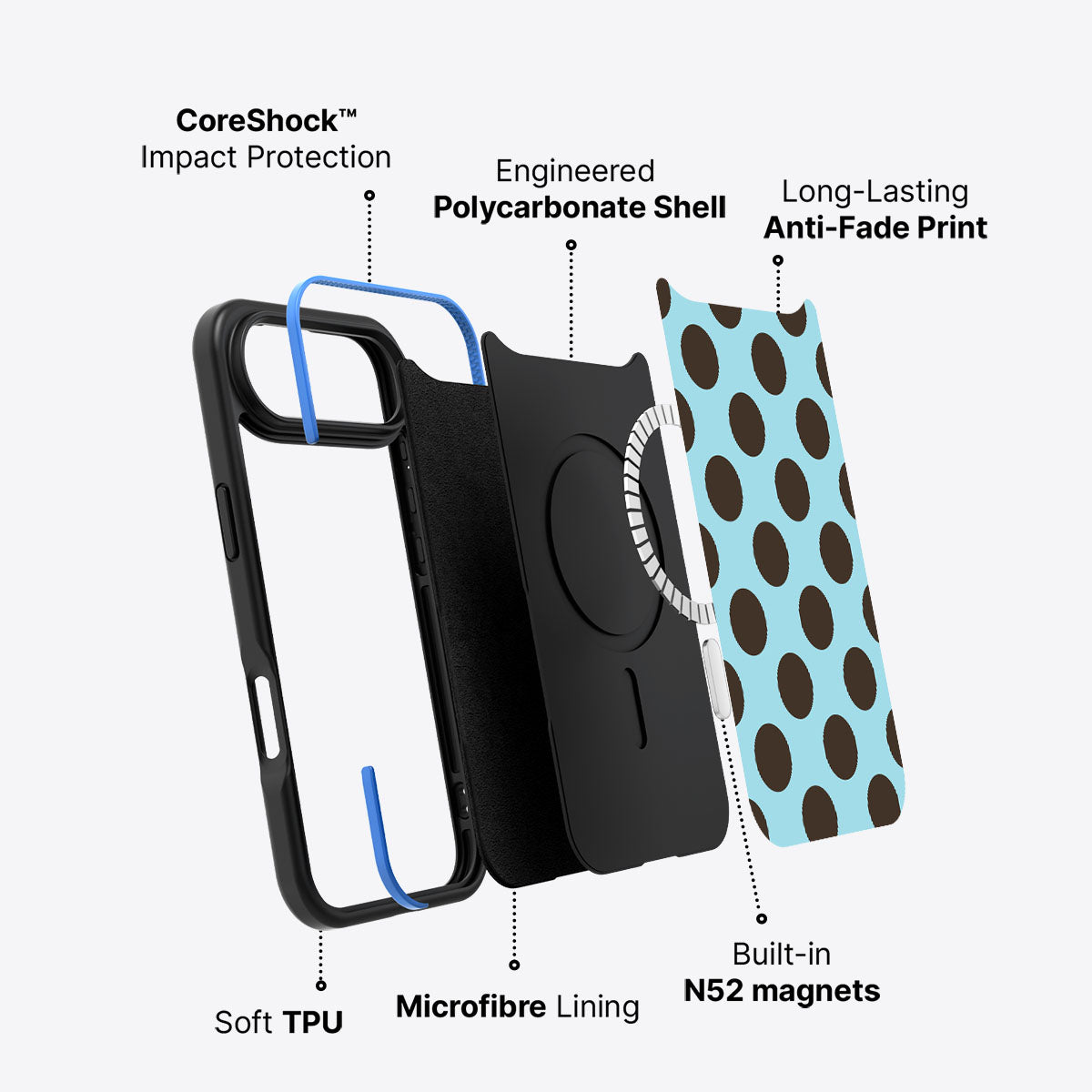 Blue Mocha - iPhone 17 Air Case #case type_core (magsafe)