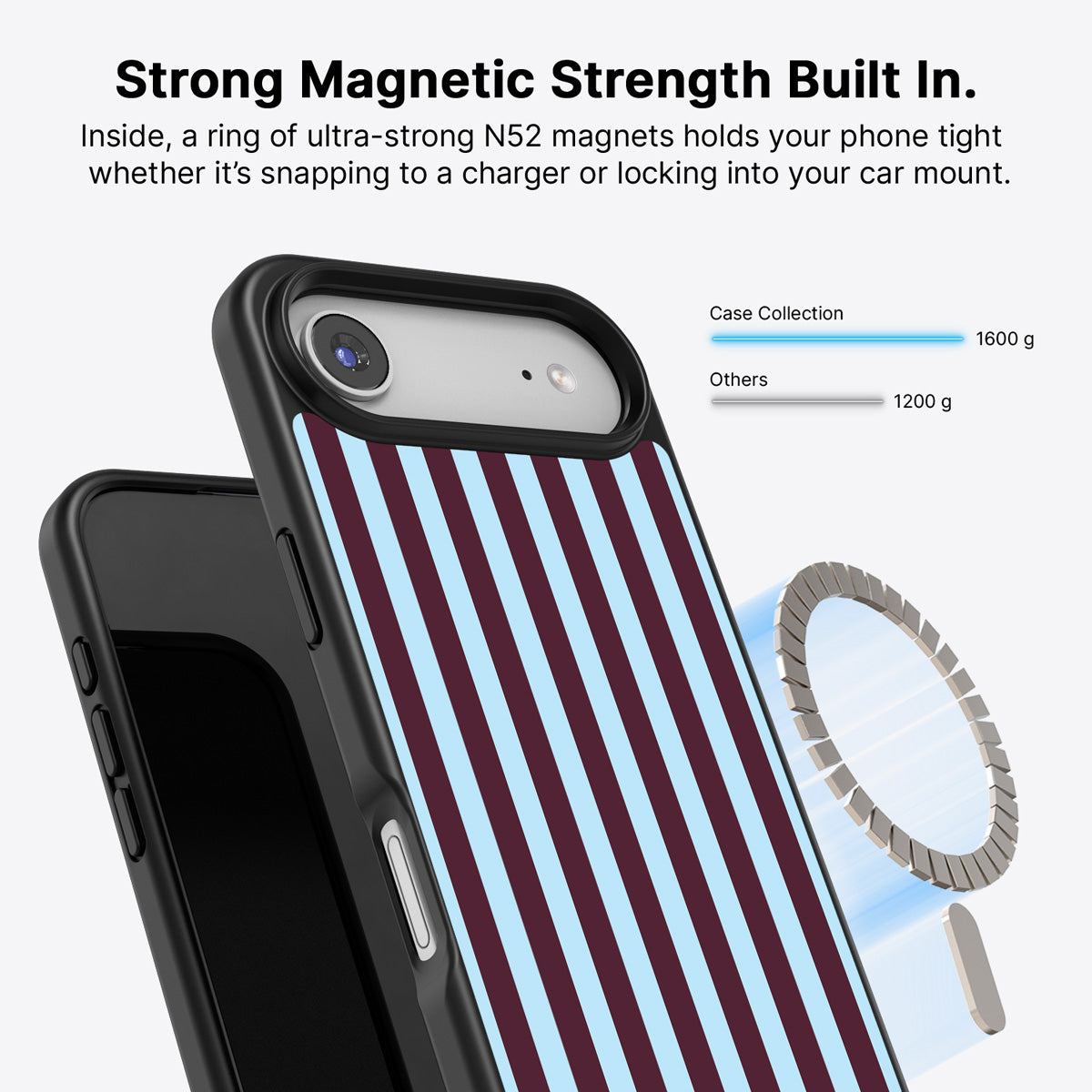 iPhone Air MagSafe case – Cabernet Column design
