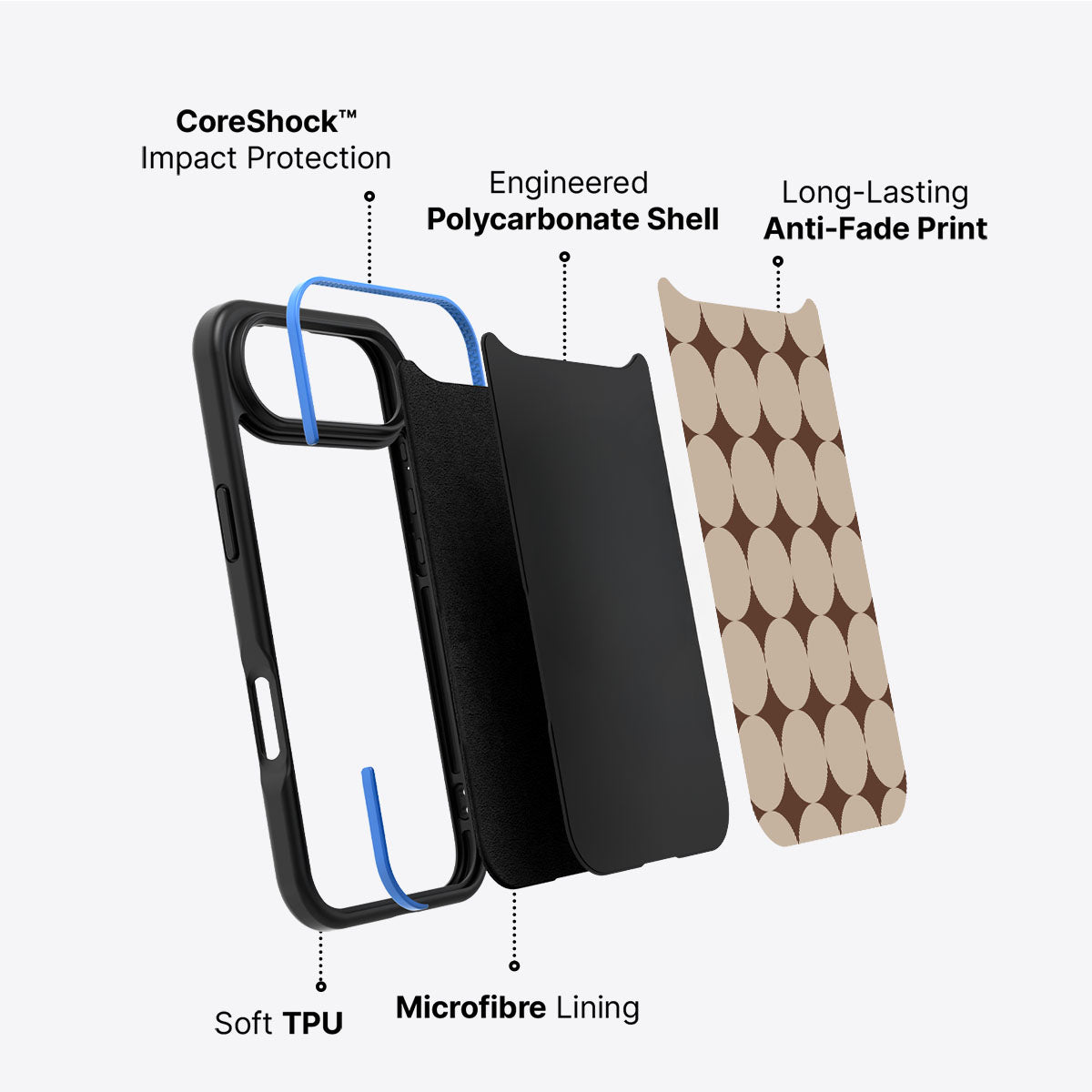 Caffe Latte - iPhone 17 Air Case #case type_core (non magsafe)