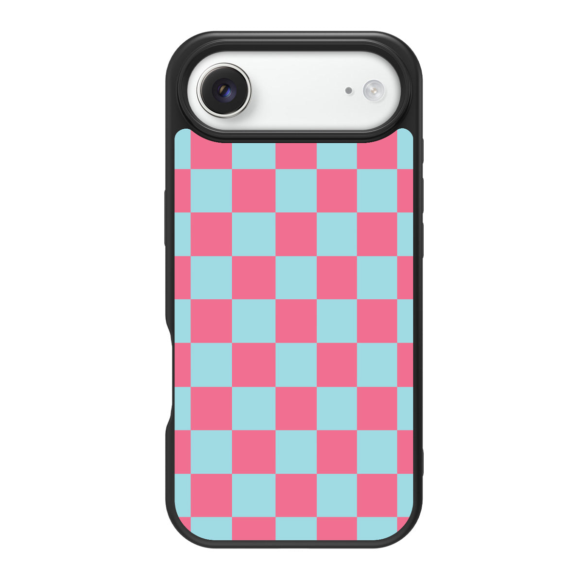 Blue Checkered Designer iPhone Air Case – Candy Floss | MagSafe
