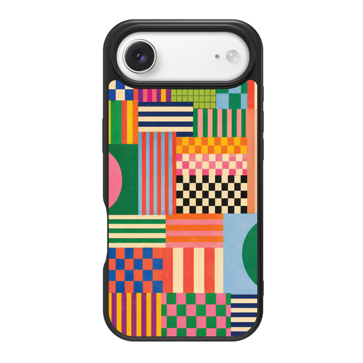 Carnival Quilt design back view – iPhone Air case