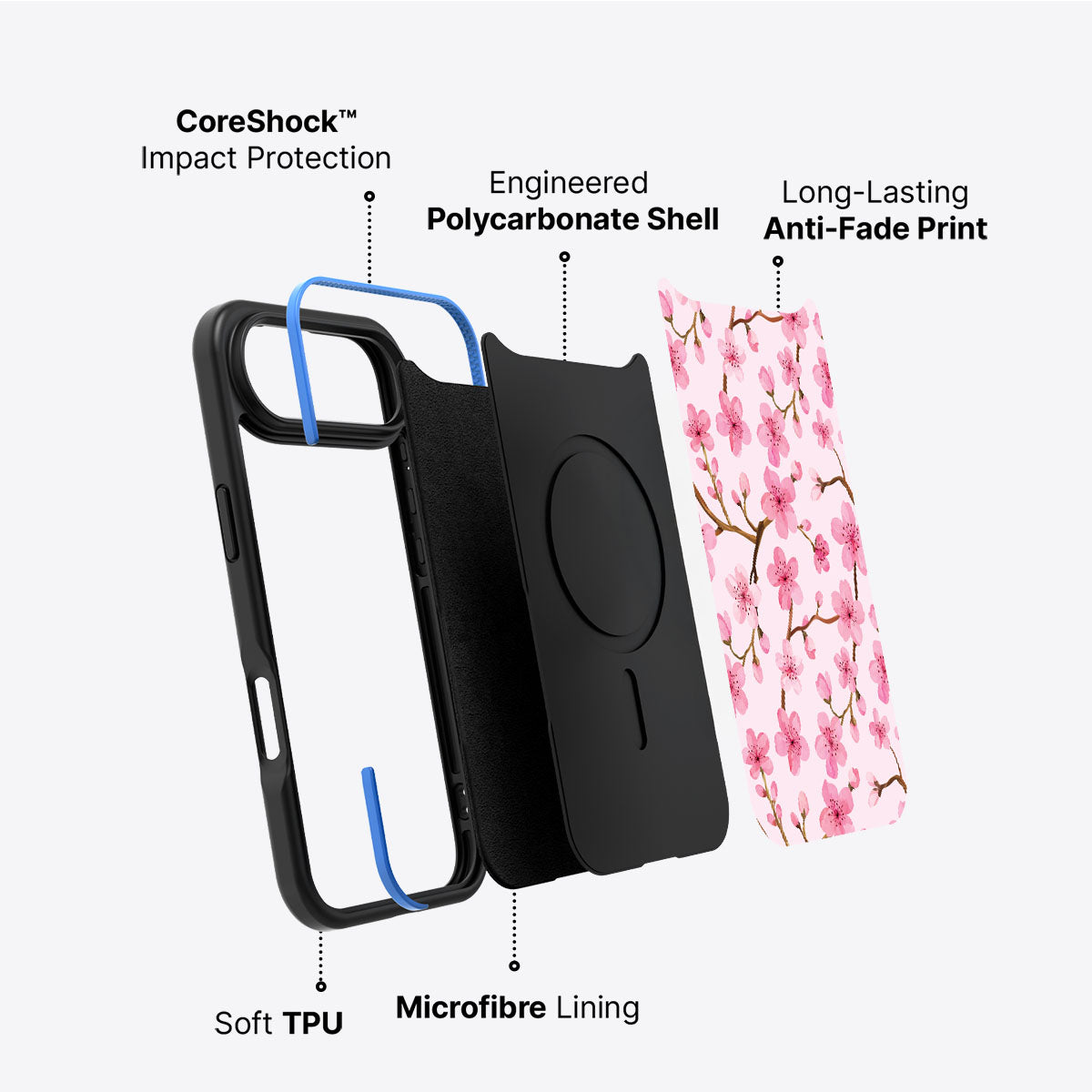 Cherry Blossom - iPhone 17 Air Case #case type_core (non magsafe)