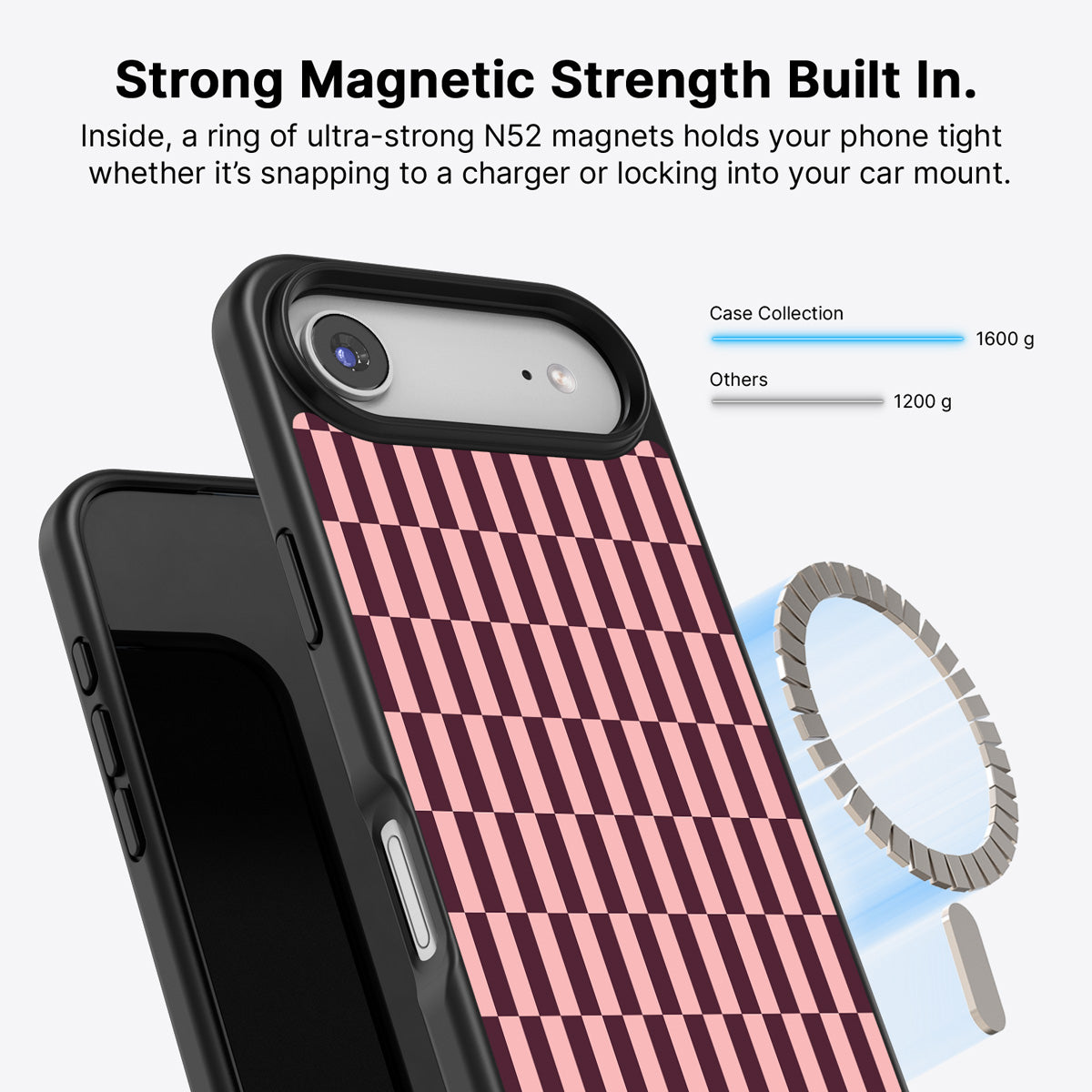 iPhone Air MagSafe case – Claret Stack design