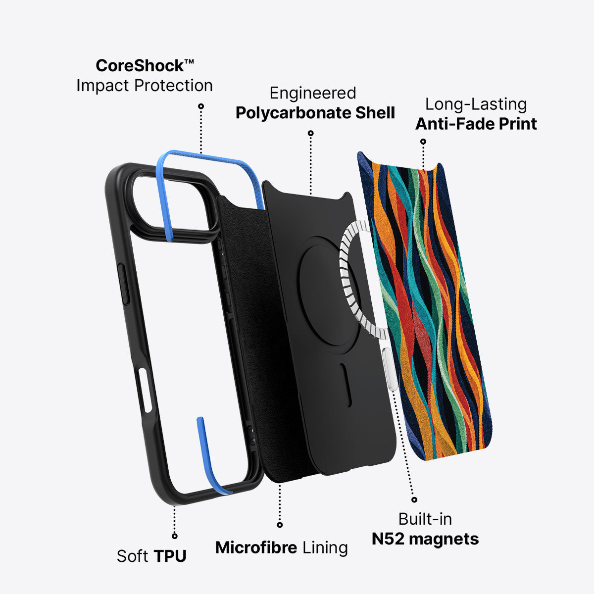 iPhone Air Case with MagSafe – Coastal Waves