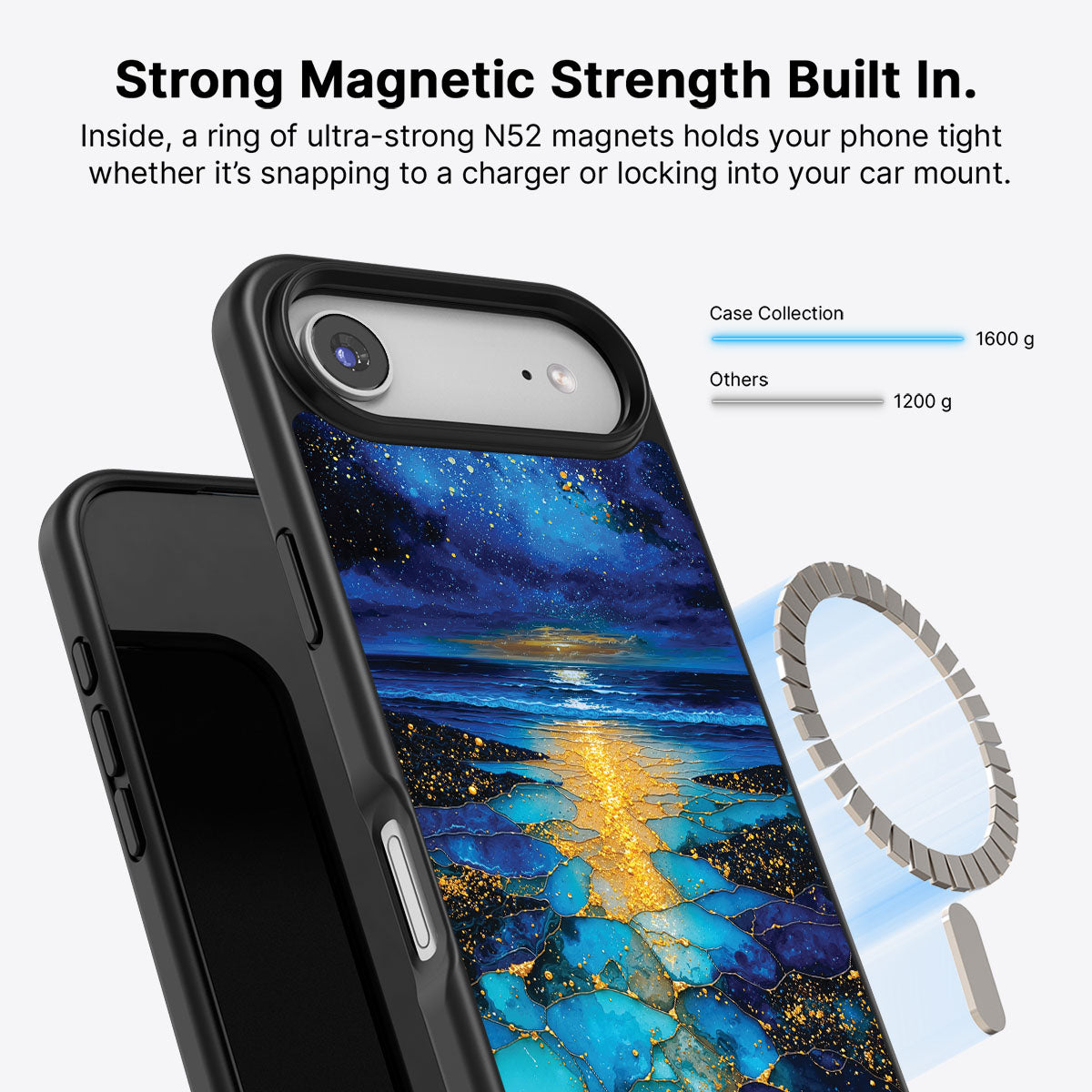 iPhone Air Case with MagSafe – Cosmic Seascape